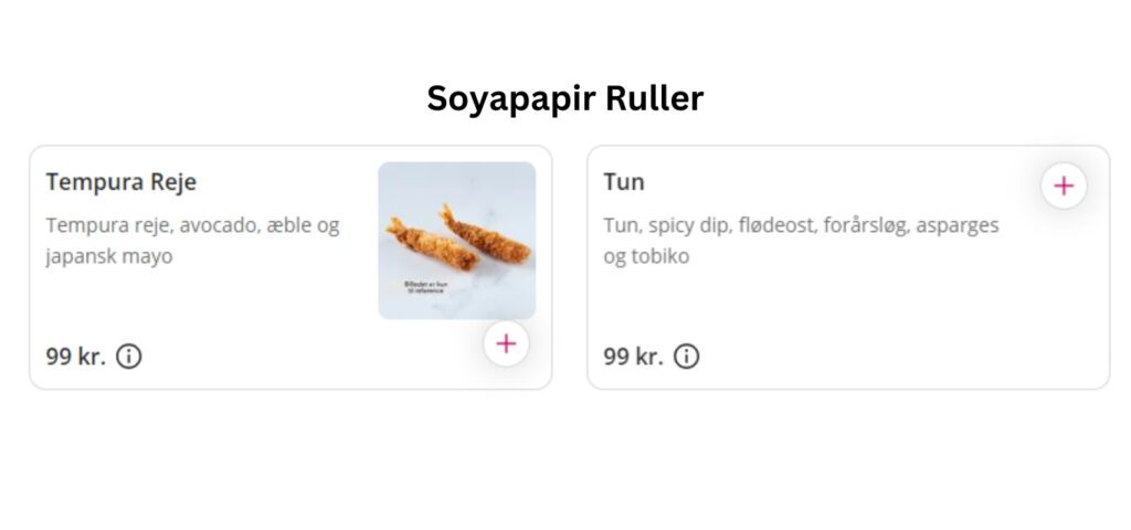 Sushi København Soyapapir Ruller