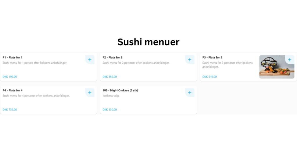 Umami Sushi Denmark Sushi Menuer