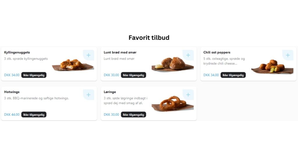 Jensens Bøfhus Nytorv Favorit tilbud Menu