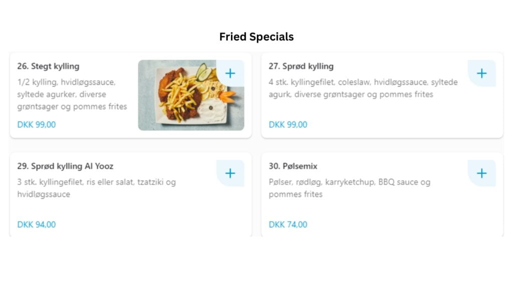 Al Yooz Denmark Fried Specials Updated Price