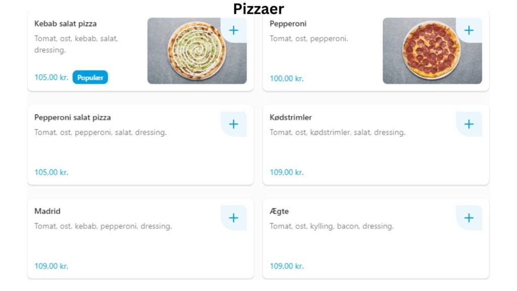 Yousefs Spisested Denmark Pizzaer Price