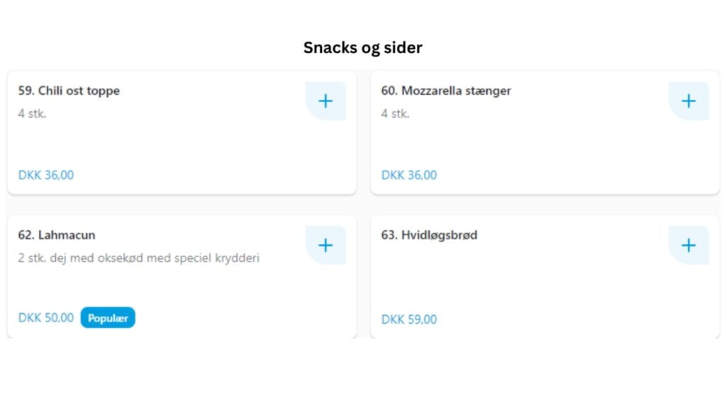 Al Yooz Denmark Snacks og sider Price